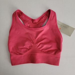 NWT Sweaty Betty Stamina Workout Seamless Sports Bra SZ S Tayberry Pink